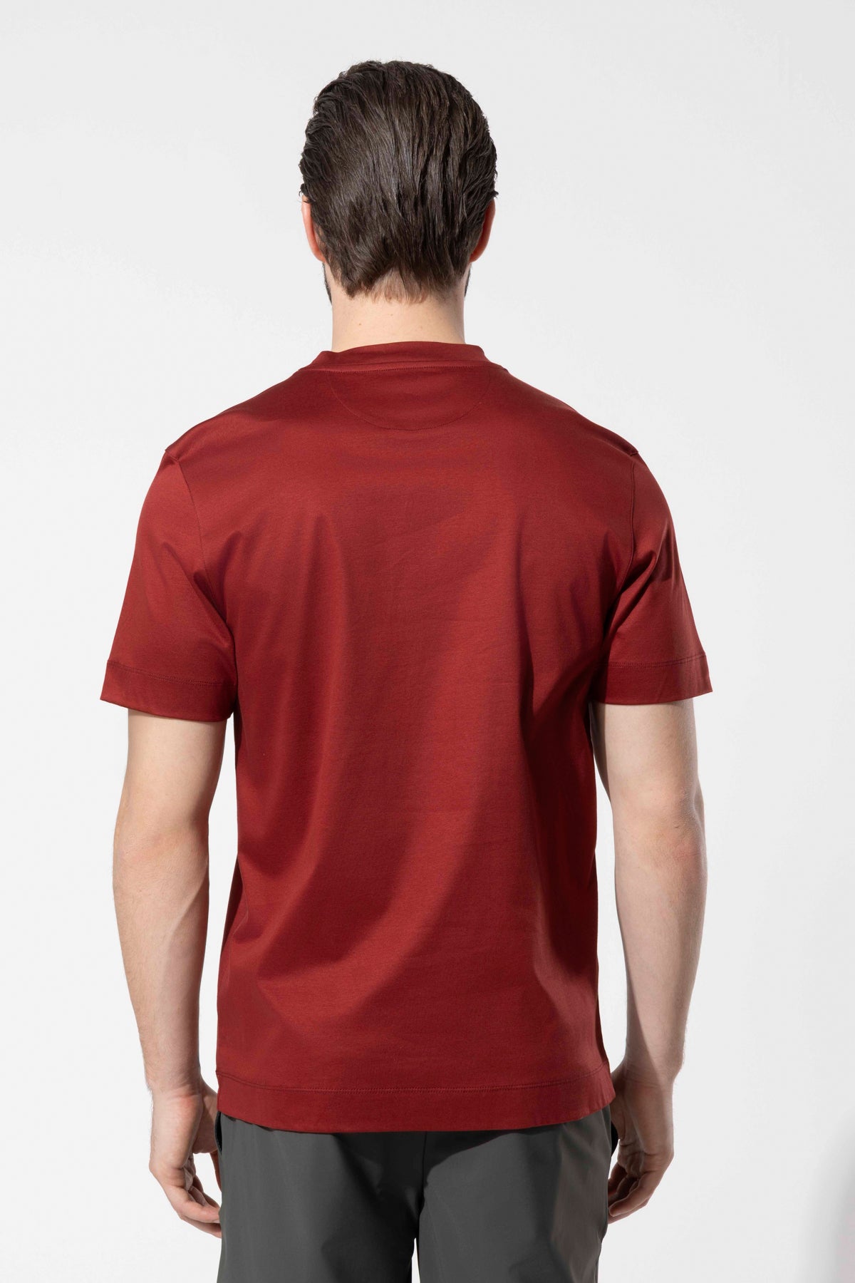 Bisiklet Yaka Merserize T-Shirt