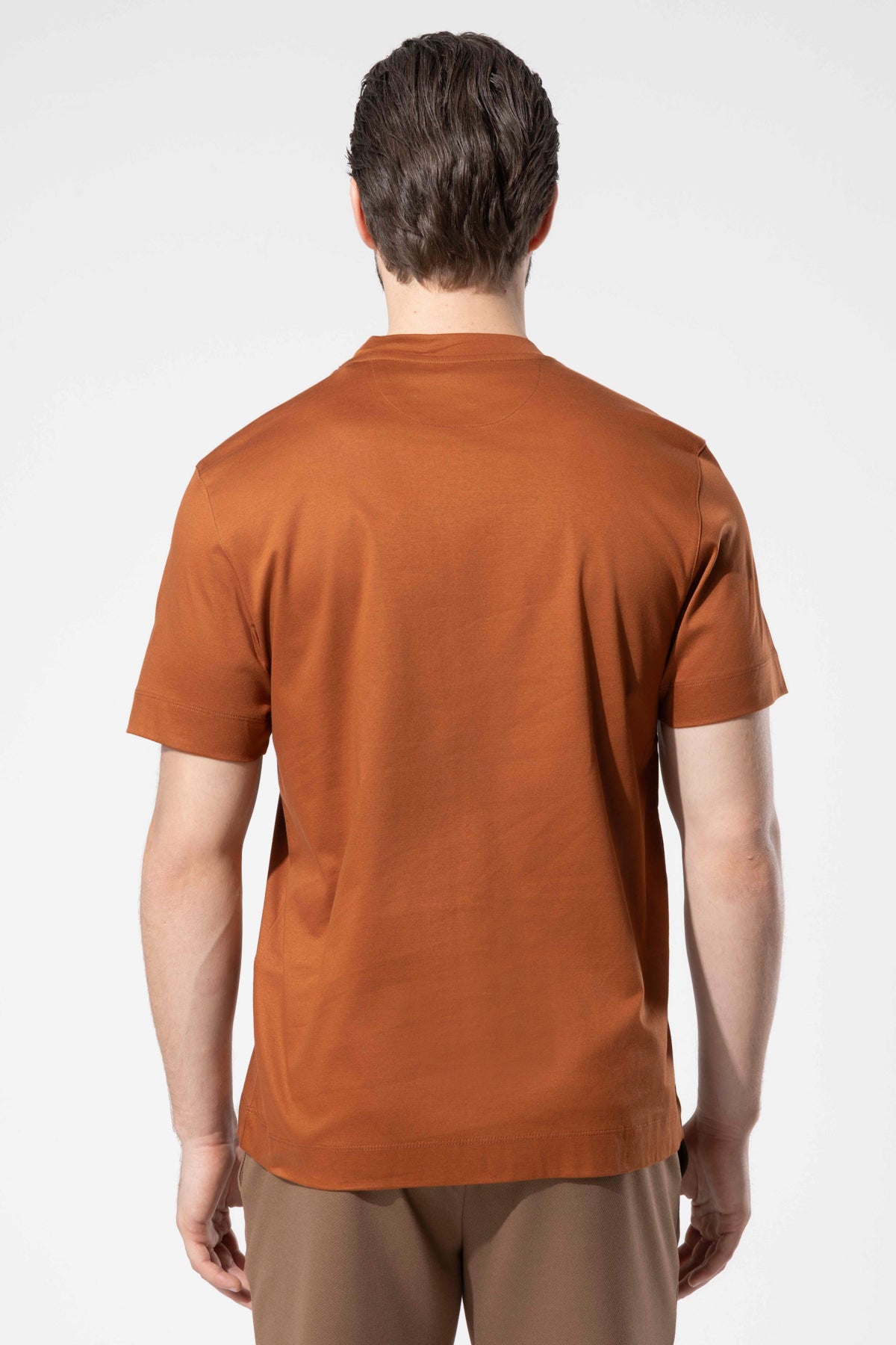Bisiklet Yaka Merserize T-Shirt