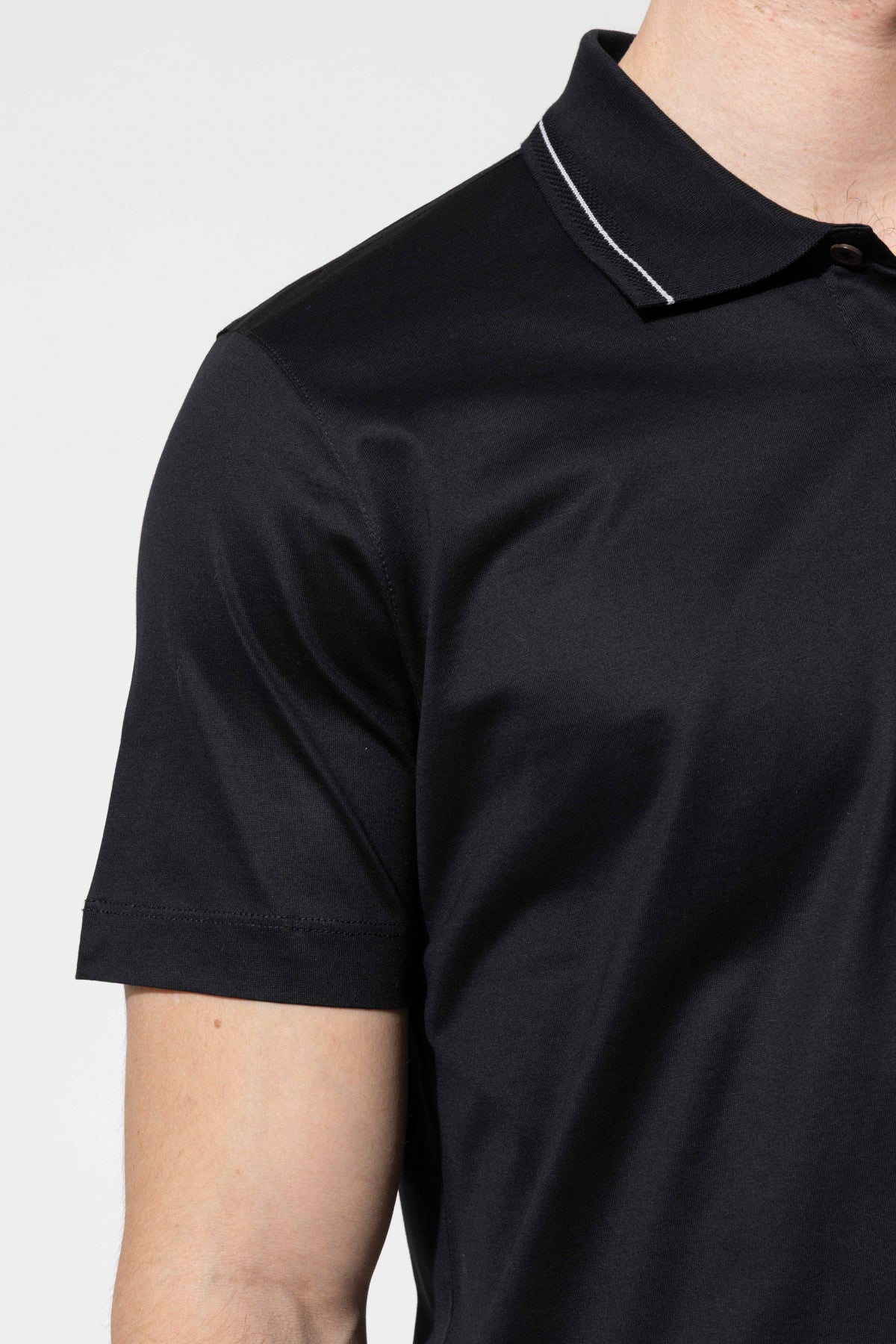 Kontrast Detaylı Merserize Polo