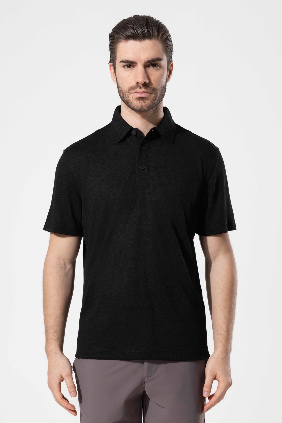 Dokulu Düğmeli Polo