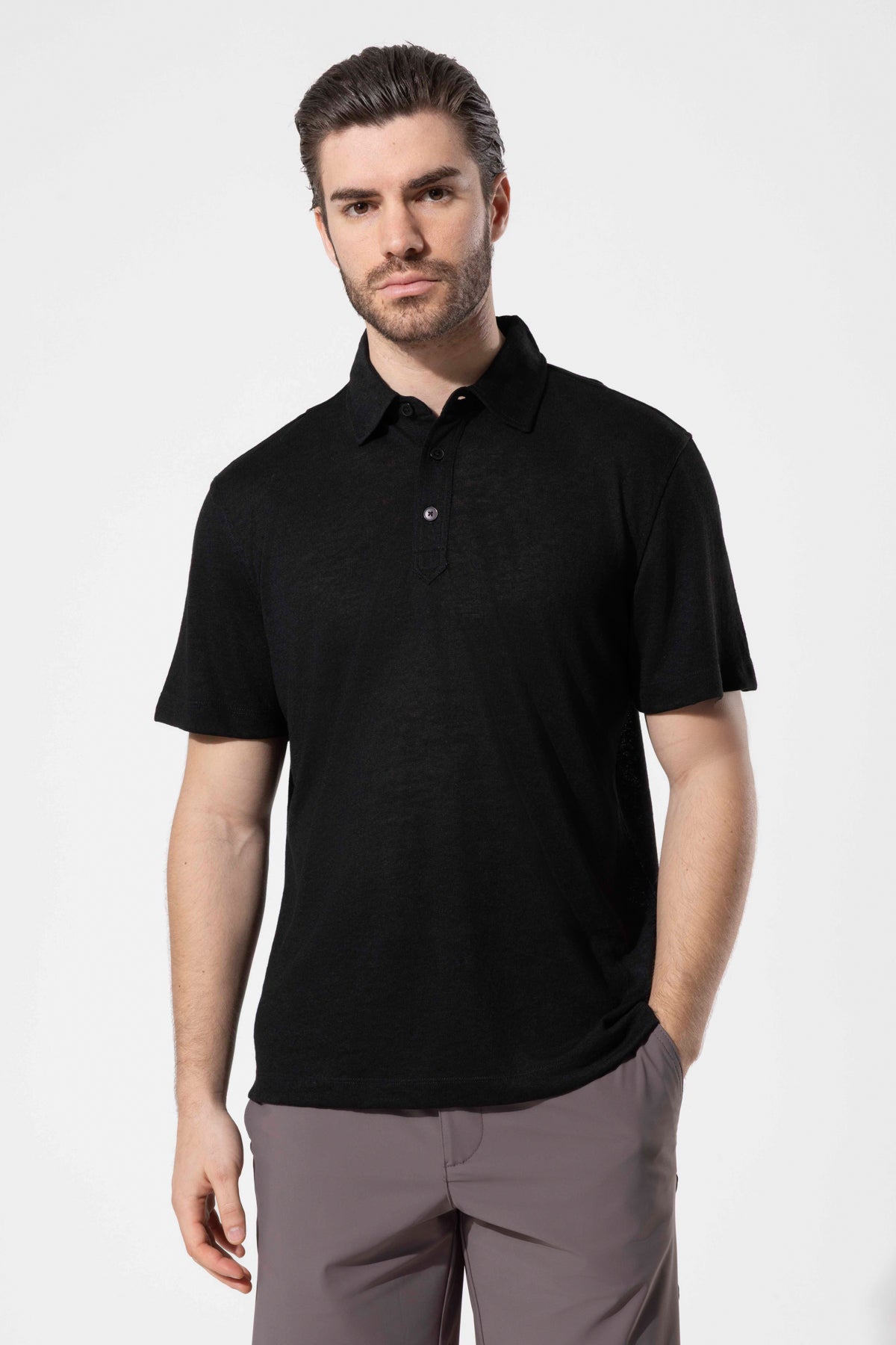 Dokulu Düğmeli Polo