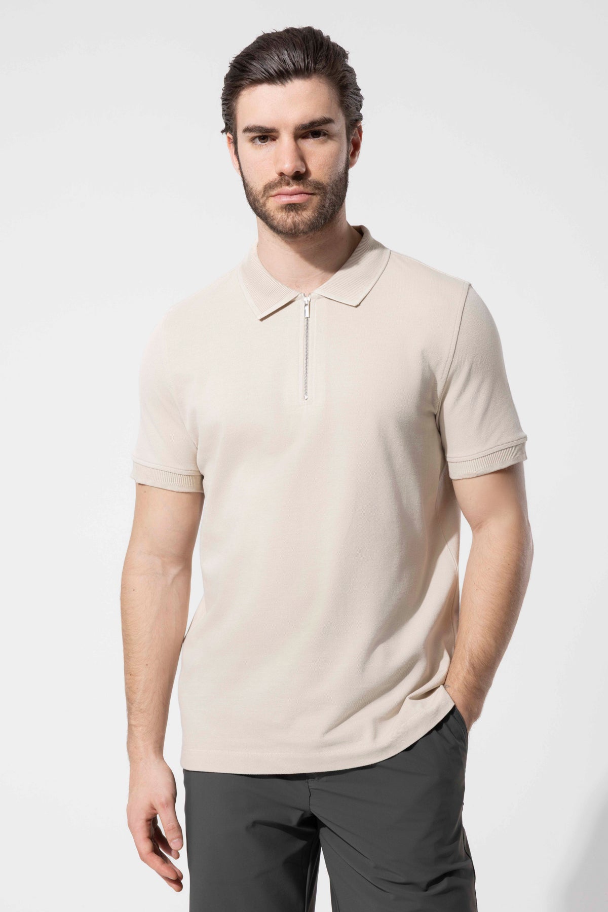 Zip Polo Shirt