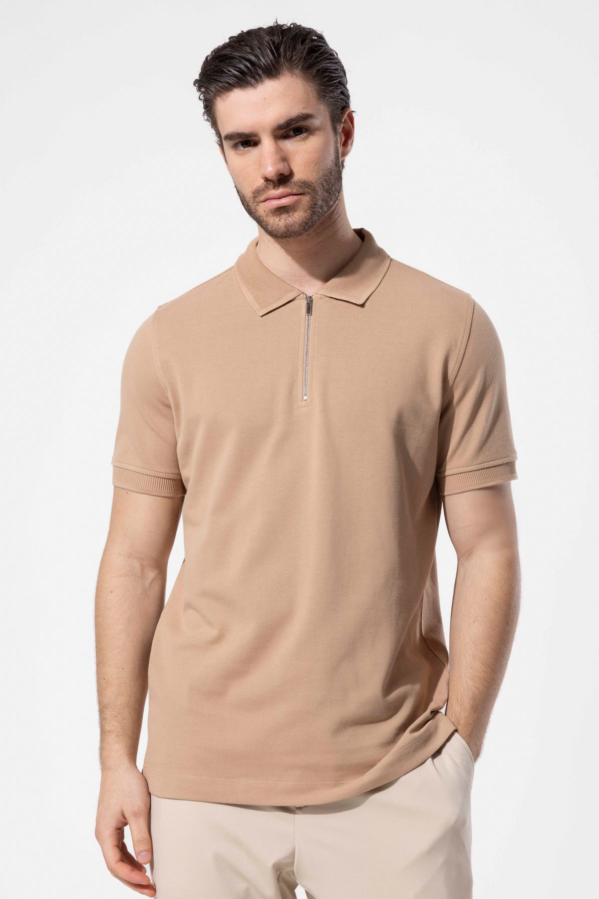 Zip Polo Shirt