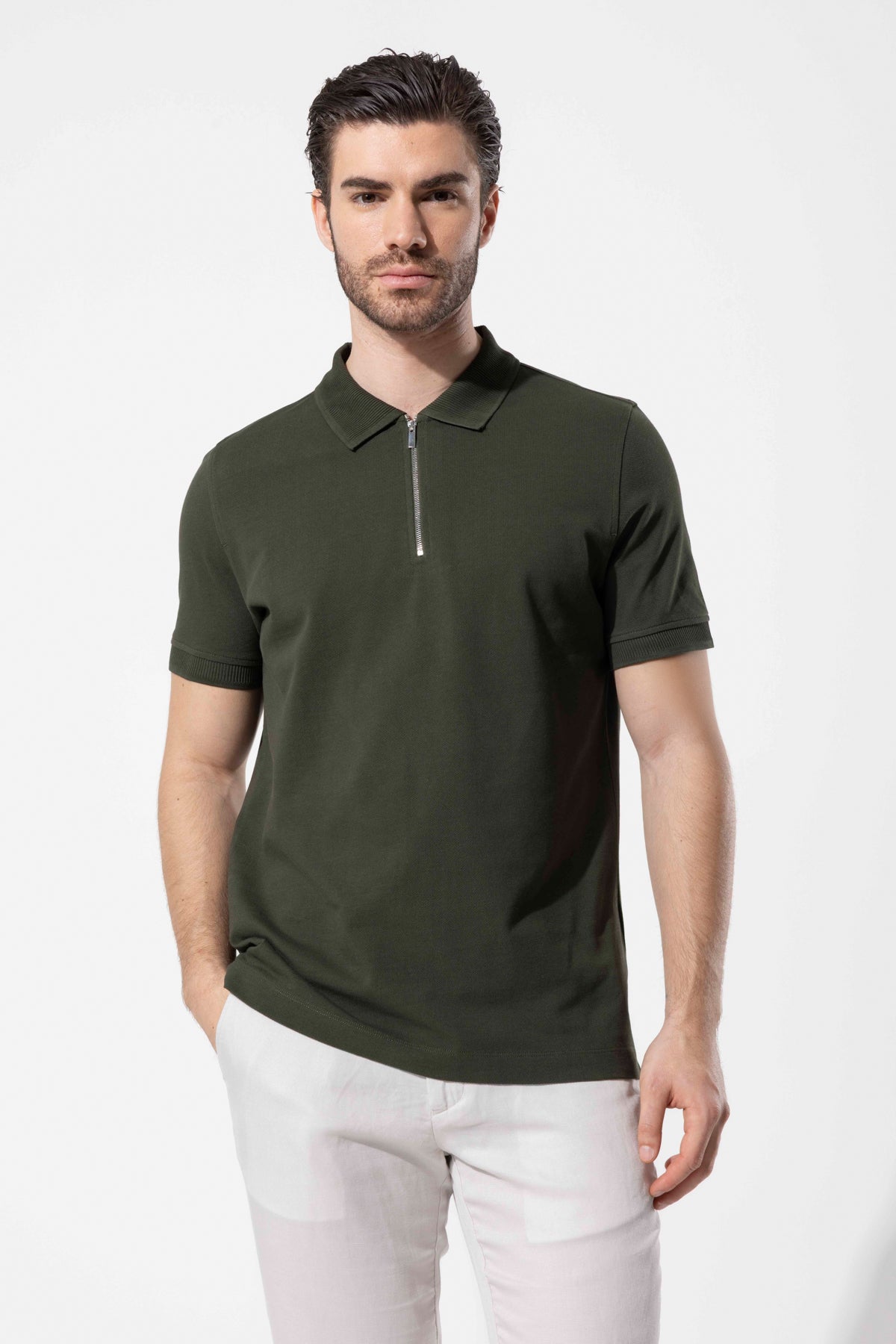 Zip Polo Shirt