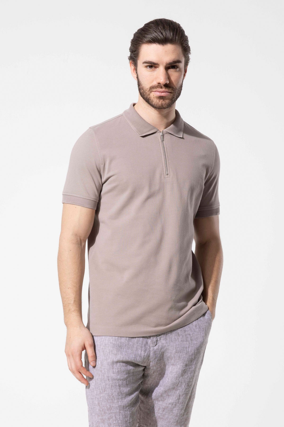 Zip Polo Shirt