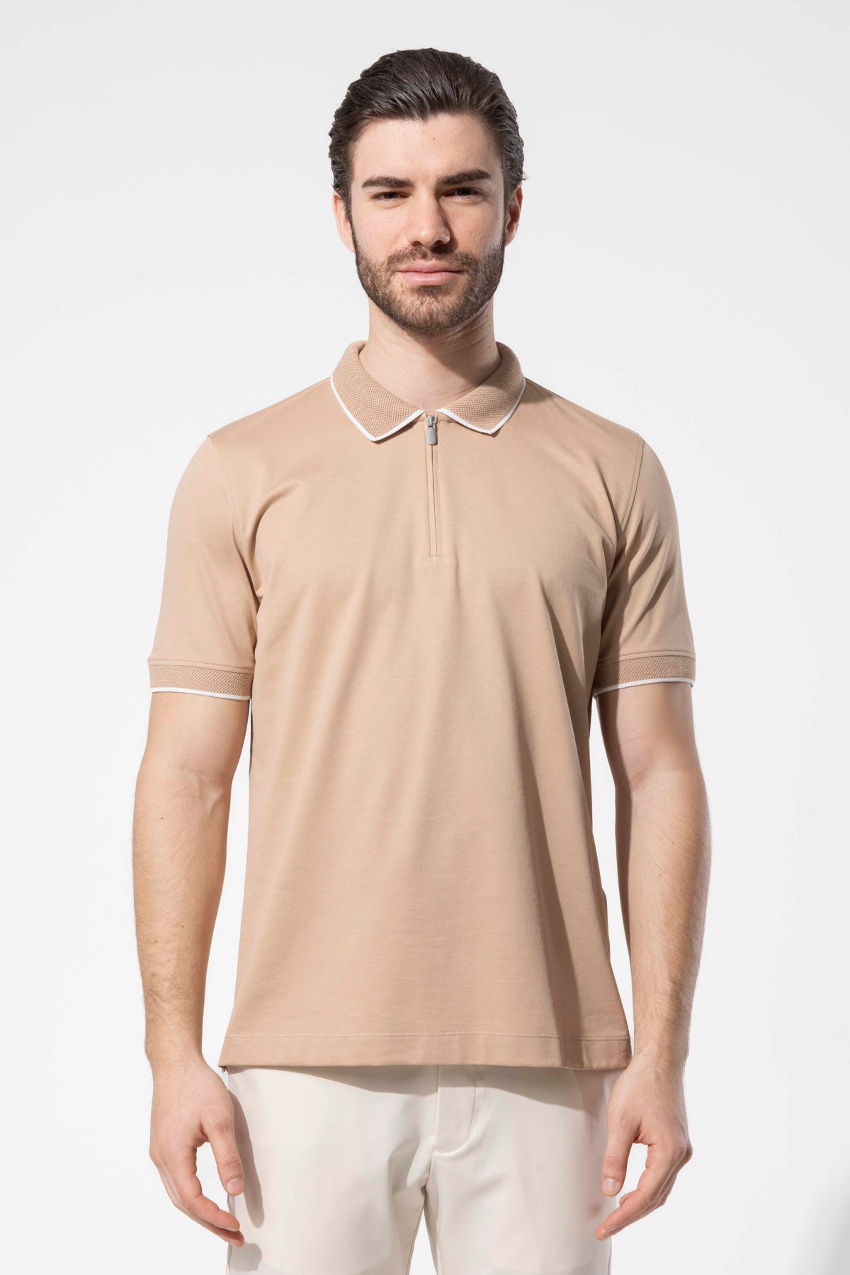 Fermuar Detaylı Polo T-Shirt