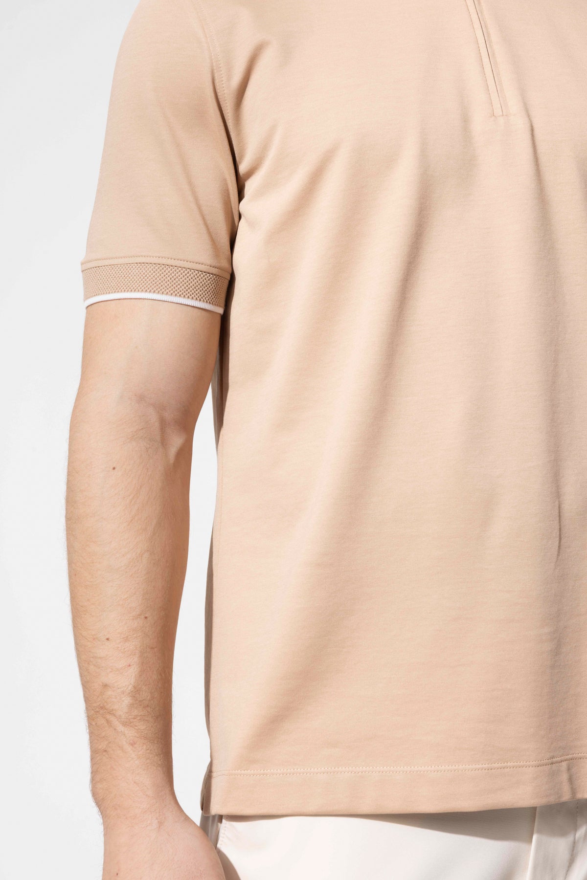 Fermuar Detaylı Polo T-Shirt