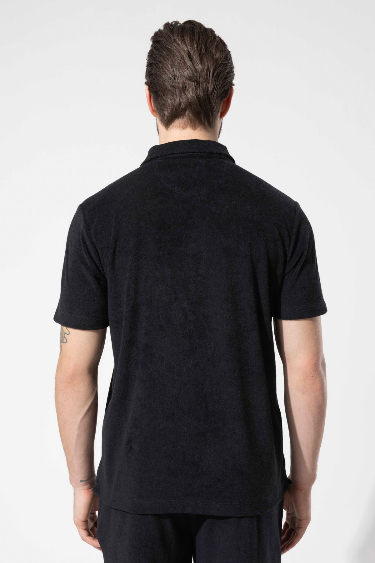 Havlu Dokulu Polo T-Shirt