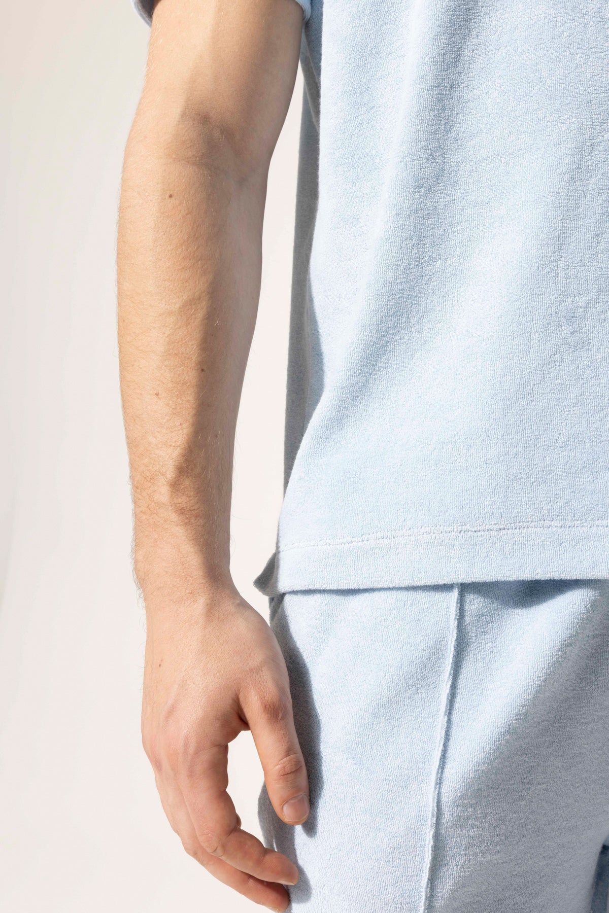 Havlu Dokulu Polo T-Shirt