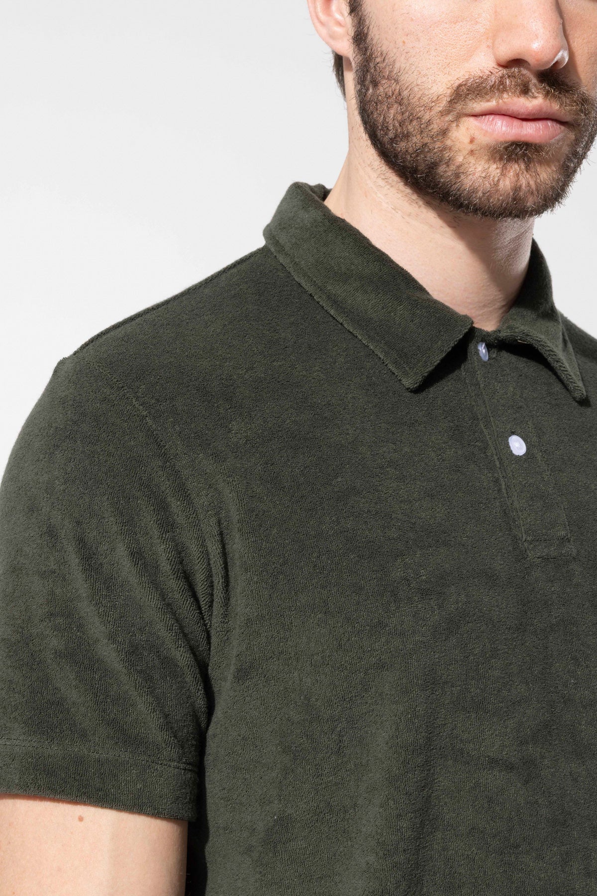 Havlu Dokulu Polo T-Shirt