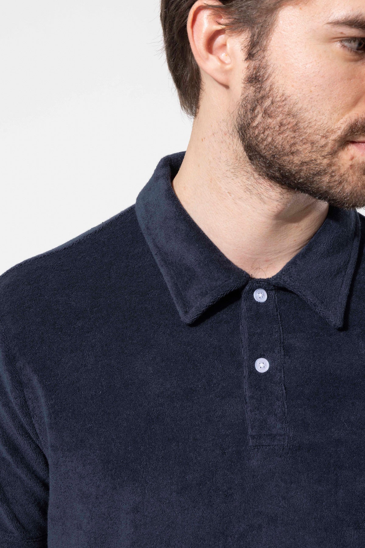 Havlu Dokulu Polo T-Shirt