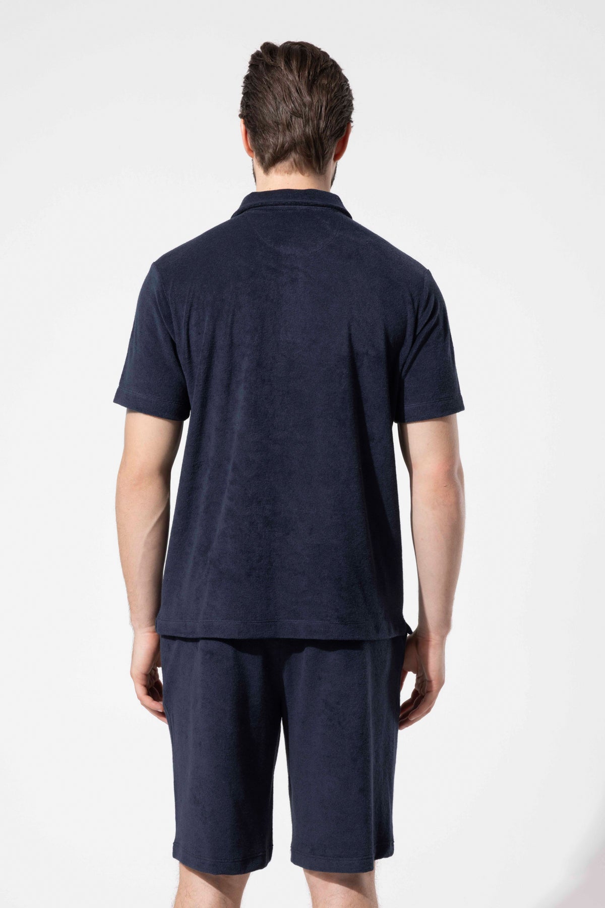 Havlu Dokulu Polo T-Shirt