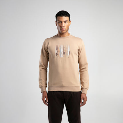 Bisiklet Yaka Erkek Sweatshirt