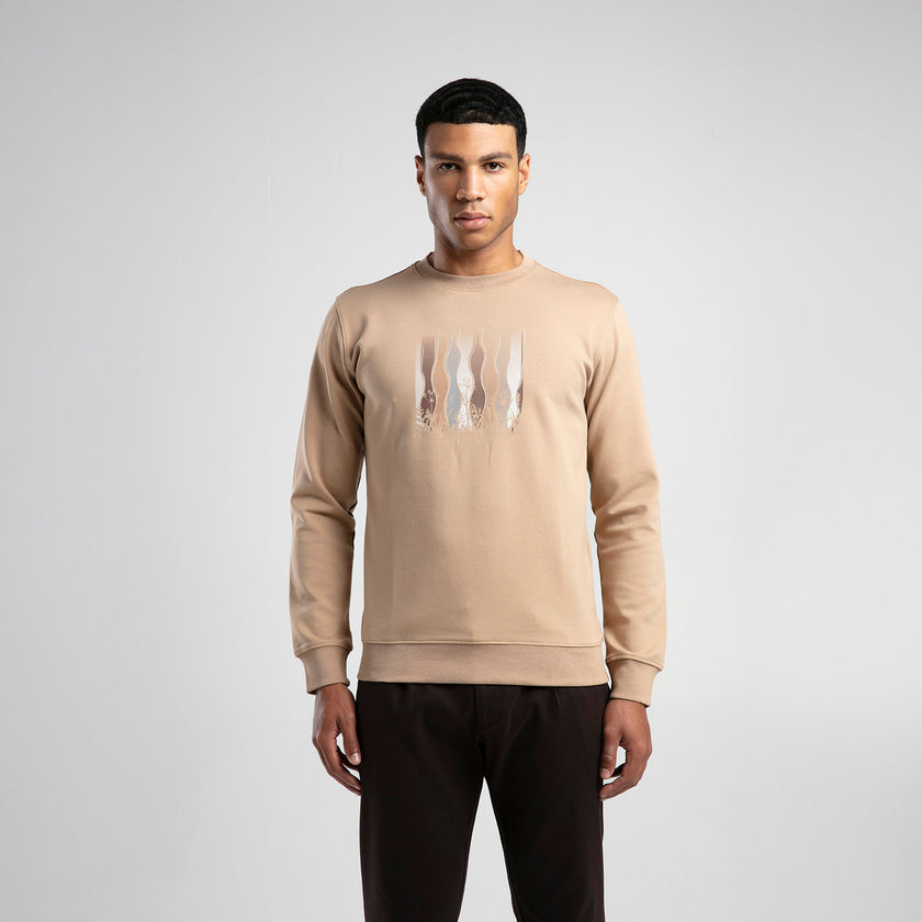 Bisiklet Yaka Erkek Sweatshirt