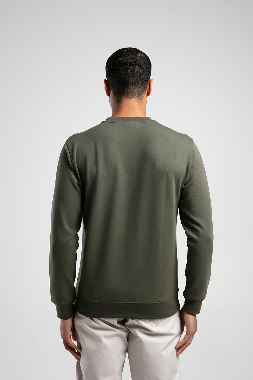 Bisiklet Yaka Erkek Sweatshirt