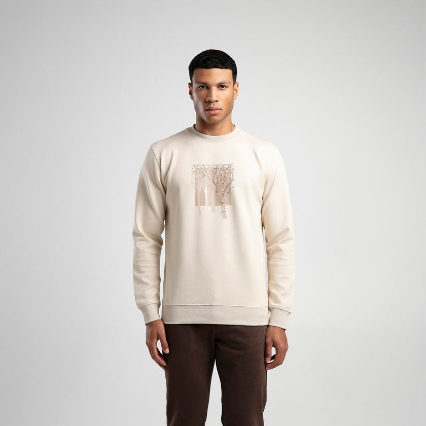 Bisiklet Yaka Erkek Sweatshirt
