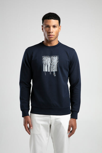 Bisiklet Yaka Erkek Sweatshirt