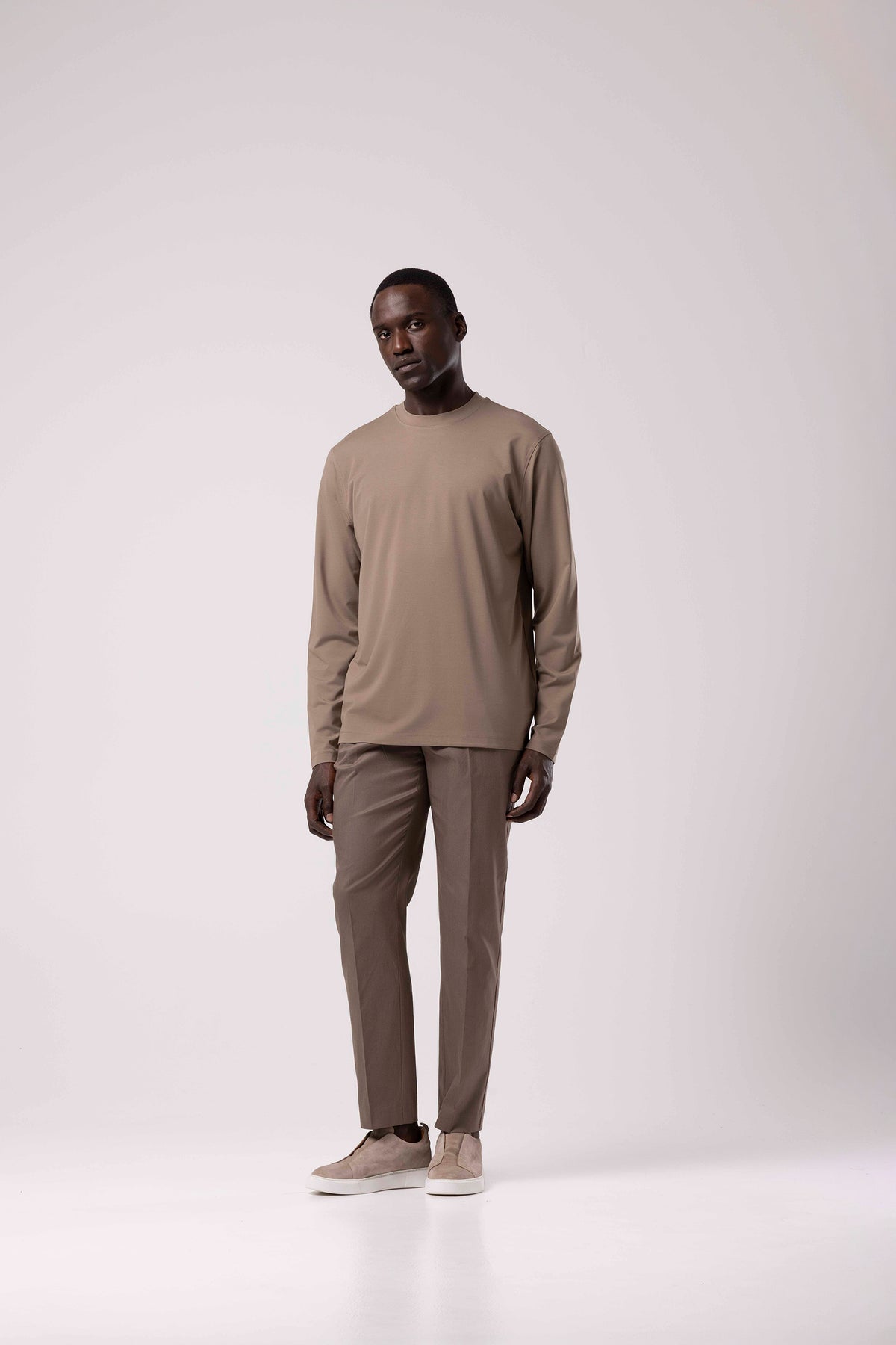 Bisiklet Yaka Sade Sweatshirt