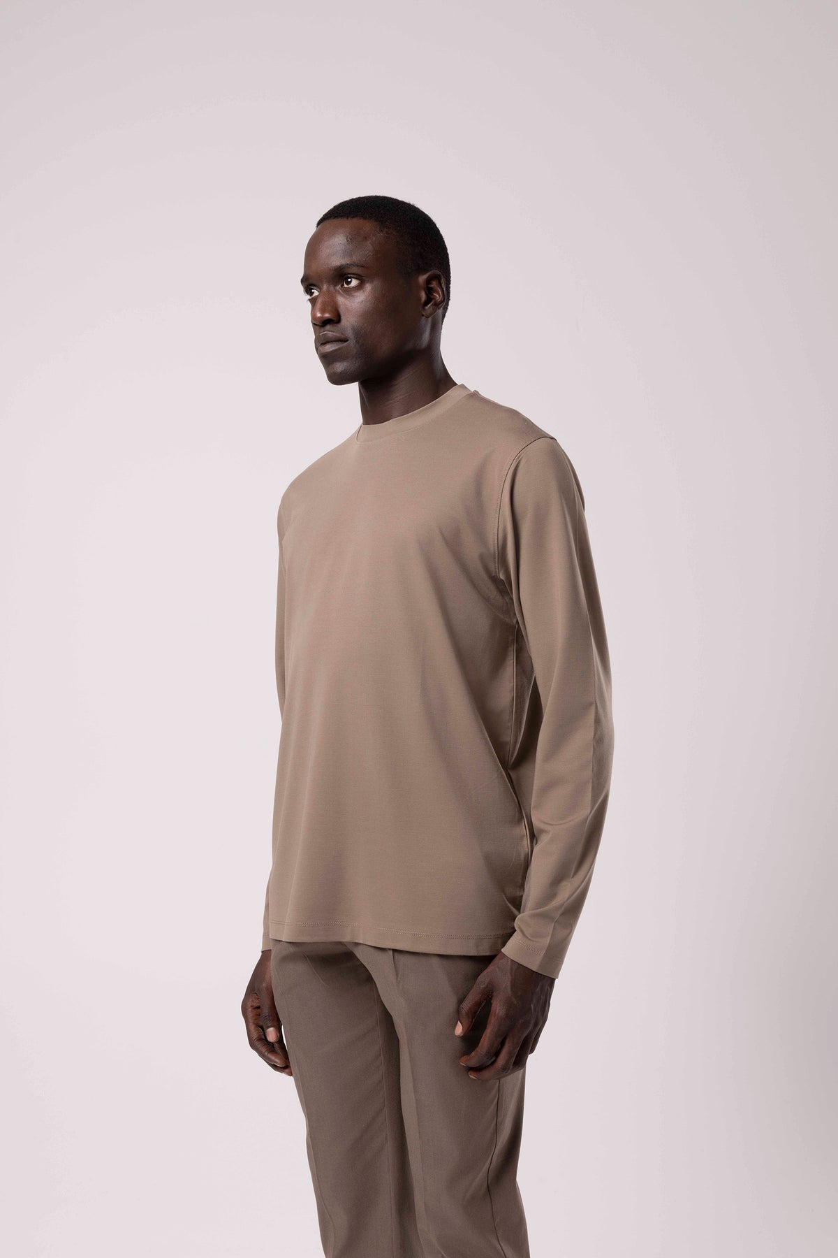 Bisiklet Yaka Sade Sweatshirt