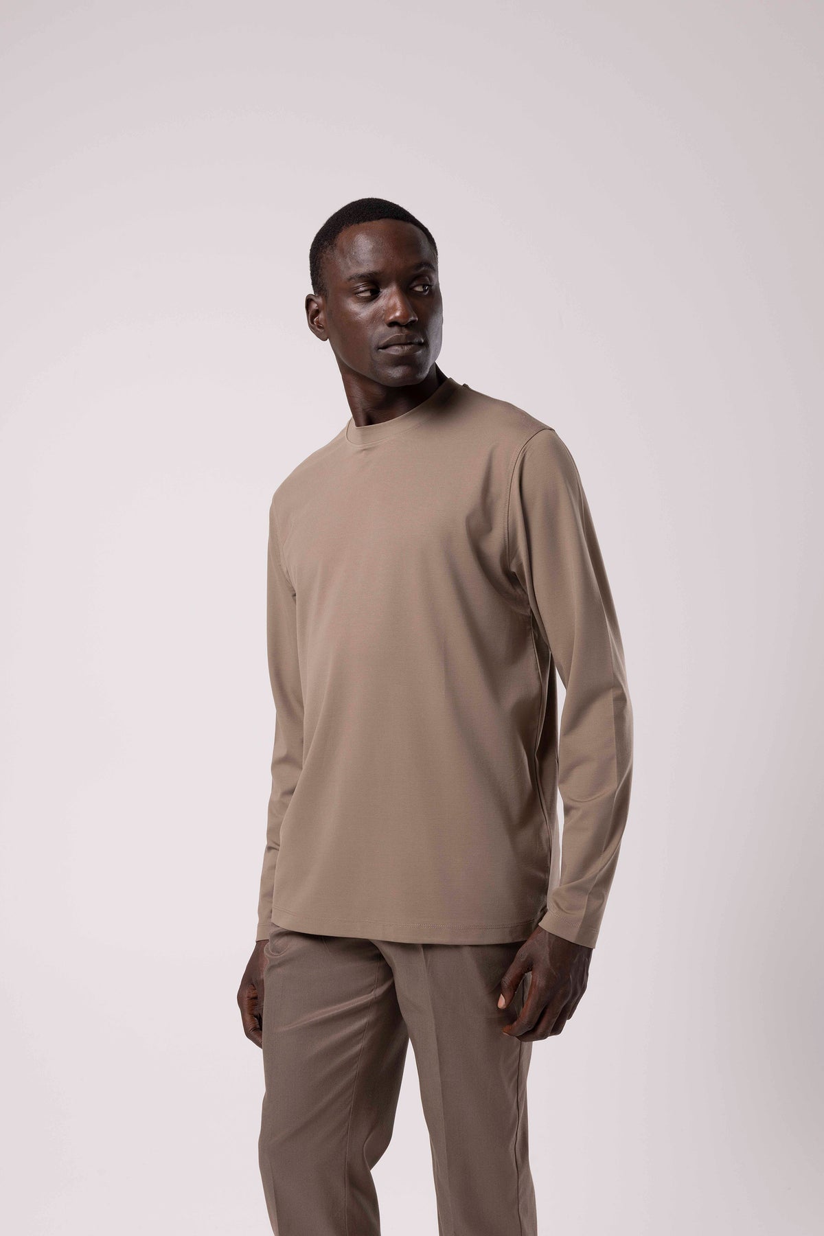 Bisiklet Yaka Sade Sweatshirt