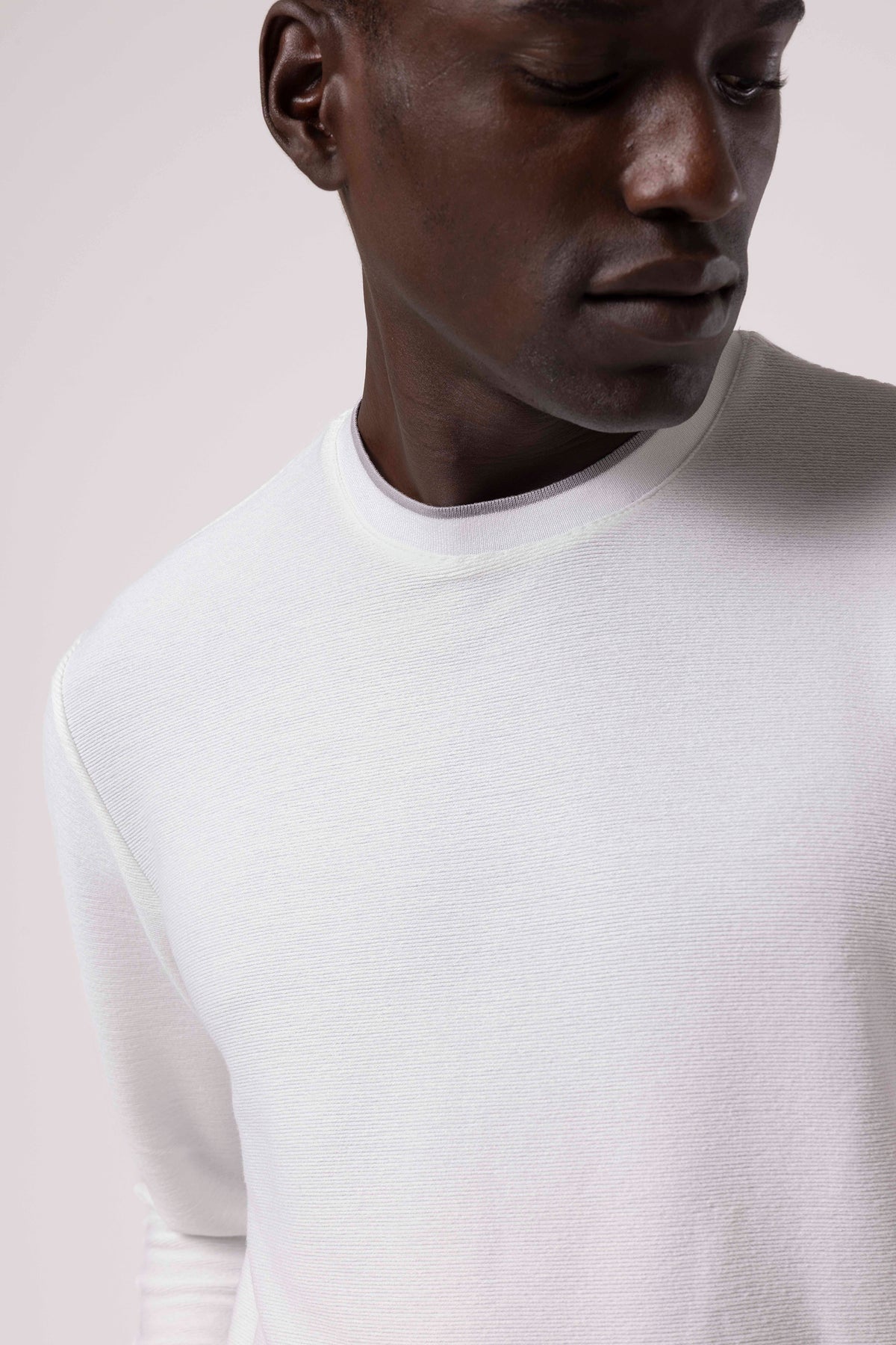 Bisiklet Yaka Sade Sweatshirt