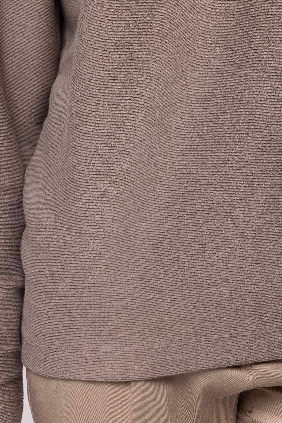 Bisiklet Yaka Sade Sweatshirt