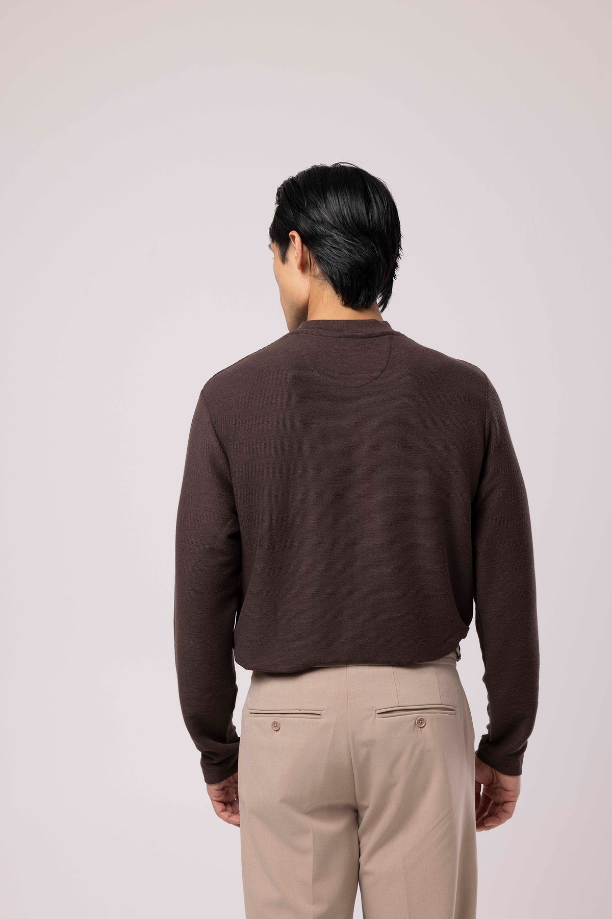 Bisiklet Yaka Uzun Kollu Sweatshirt
