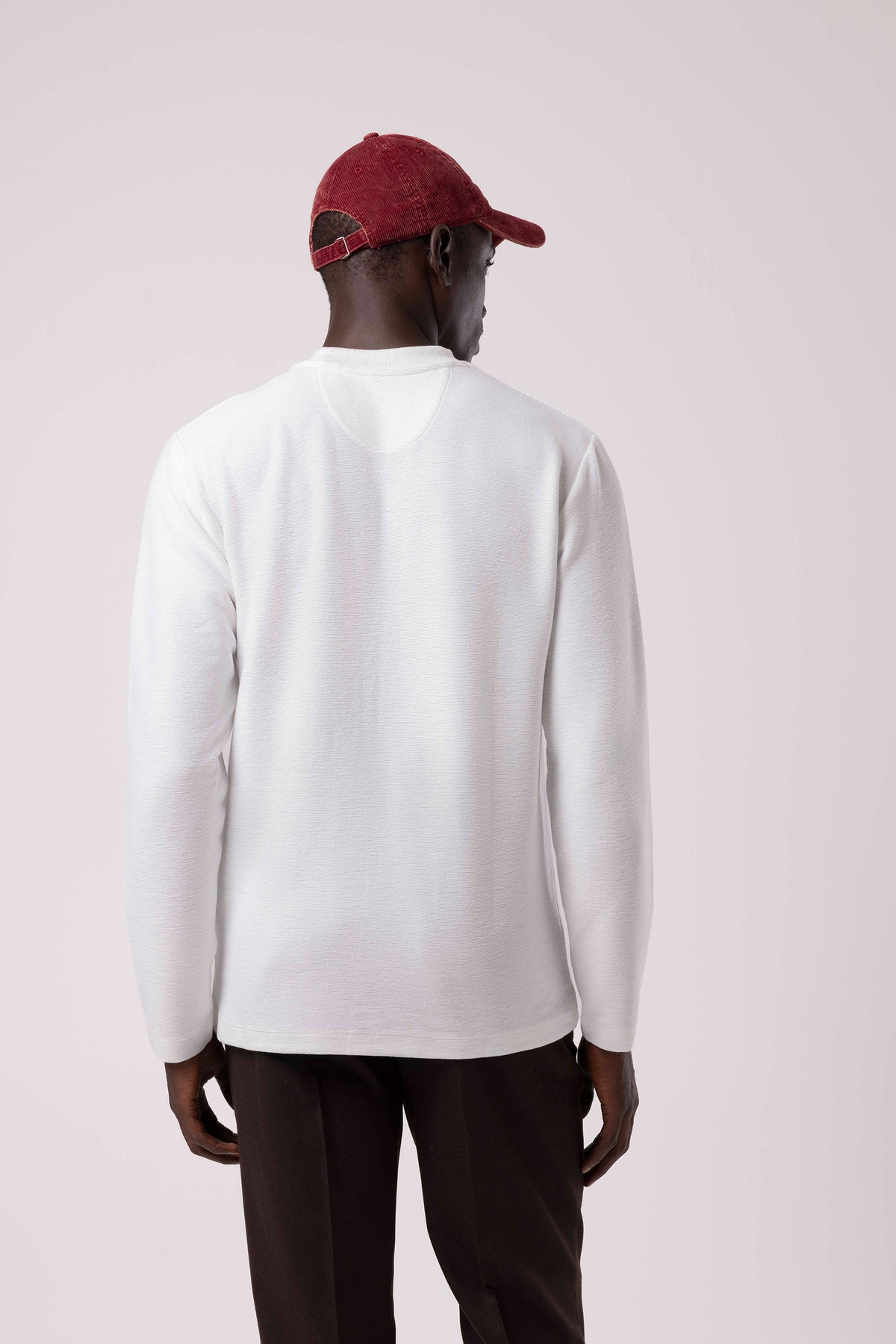 Bisiklet Yaka Uzun Kollu Sweatshirt