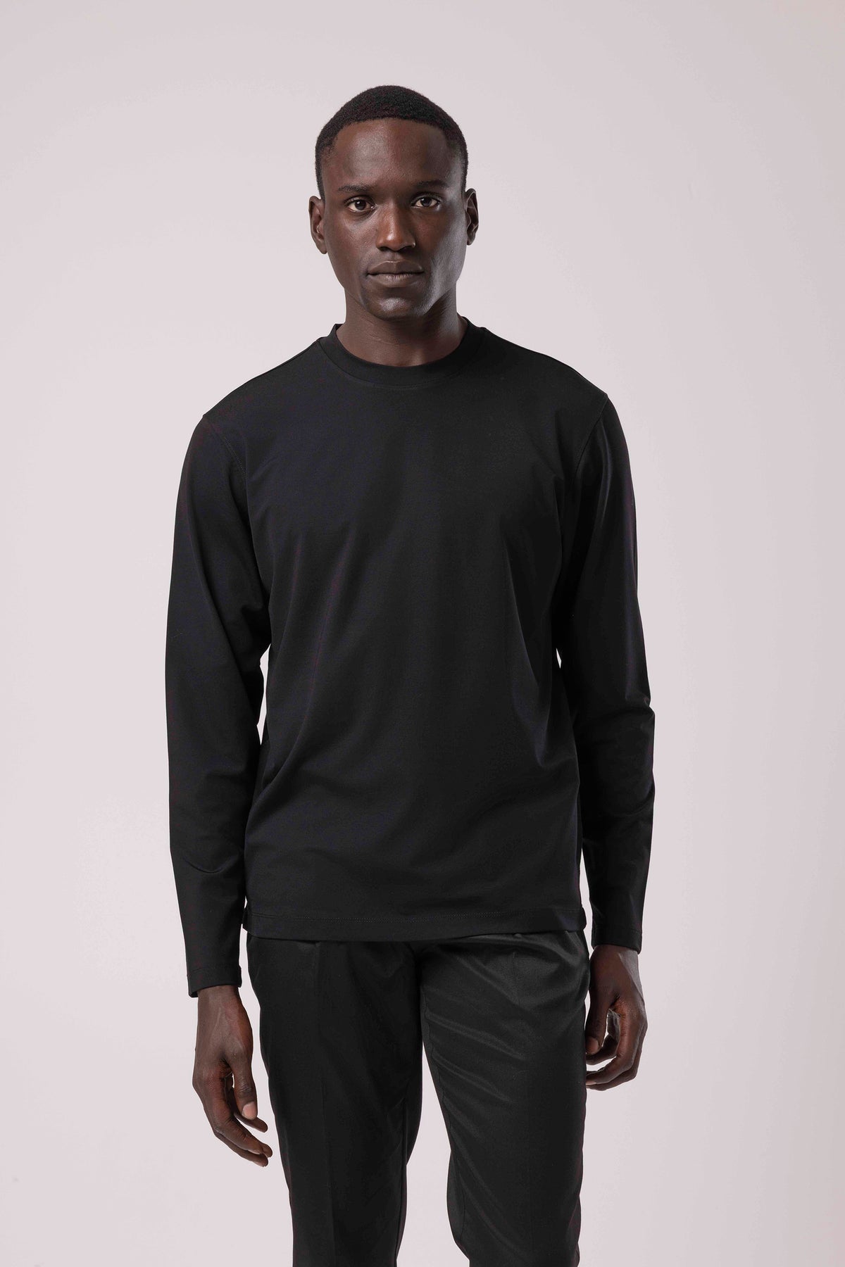 Düz Tasarım Bisiklet Yaka Sweatshirt