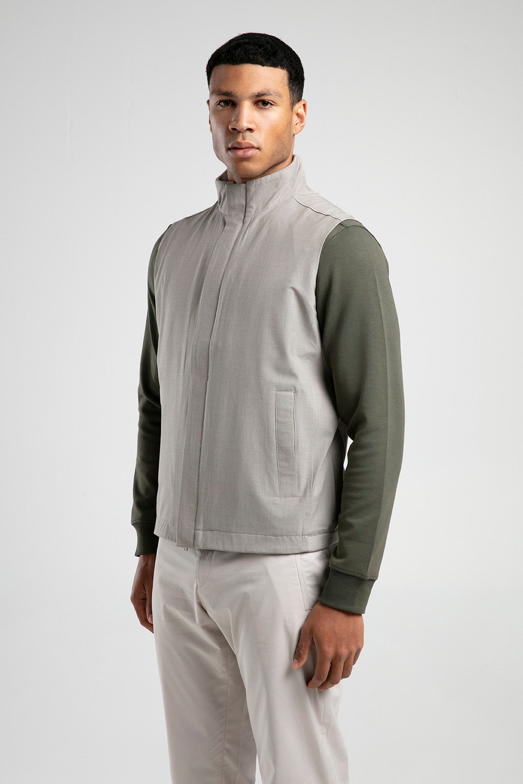 Dik Yaka Erkek Yelek