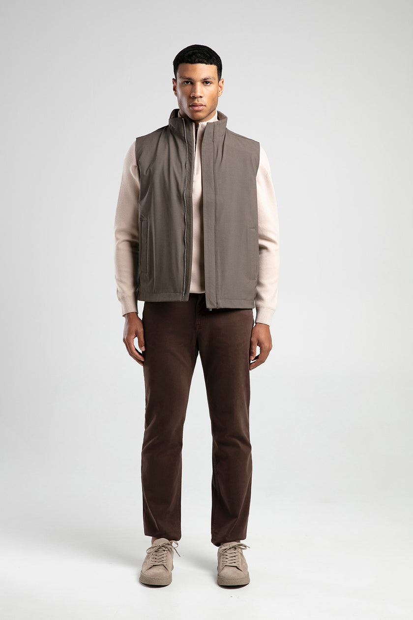 Dik Yaka Erkek Yelek