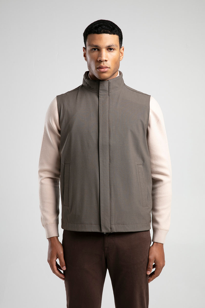 Dik Yaka Erkek Yelek