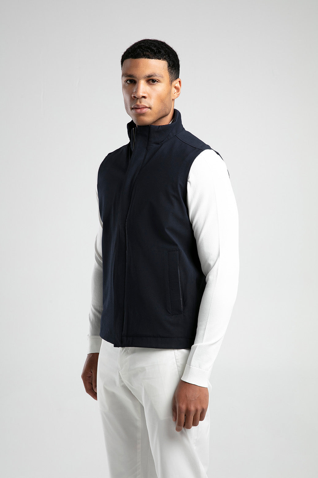 Dik Yaka Erkek Yelek