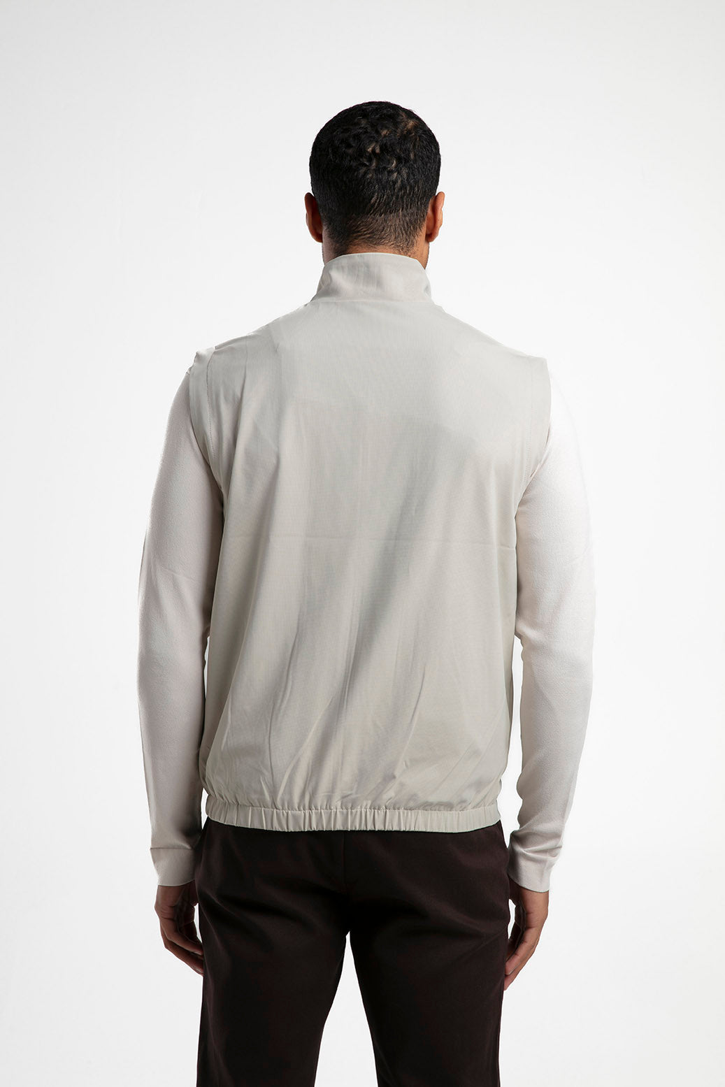 Dik Yaka Fermuarlı Yelek