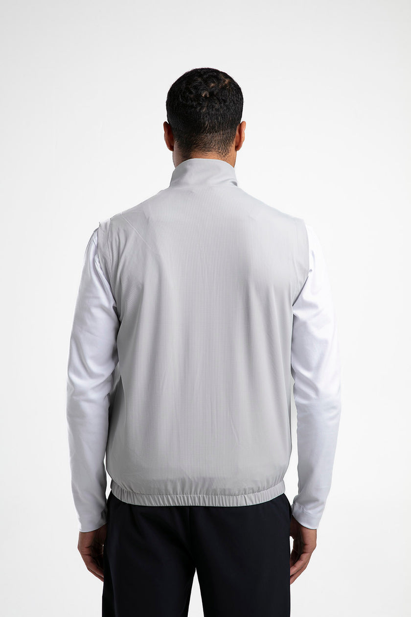 Dik Yaka Fermuarlı Yelek