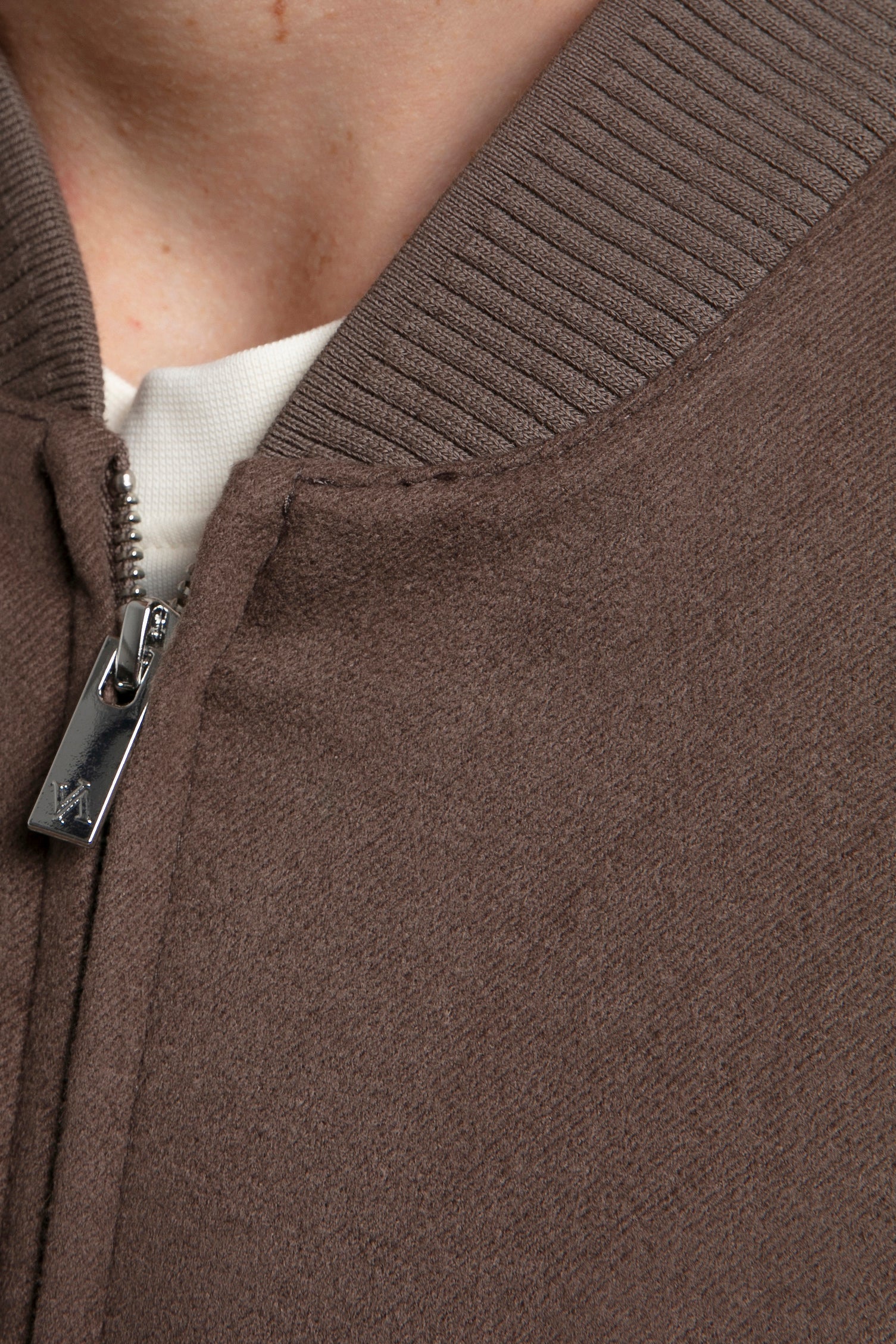 Dokulu Kumaş Bomber Ceket