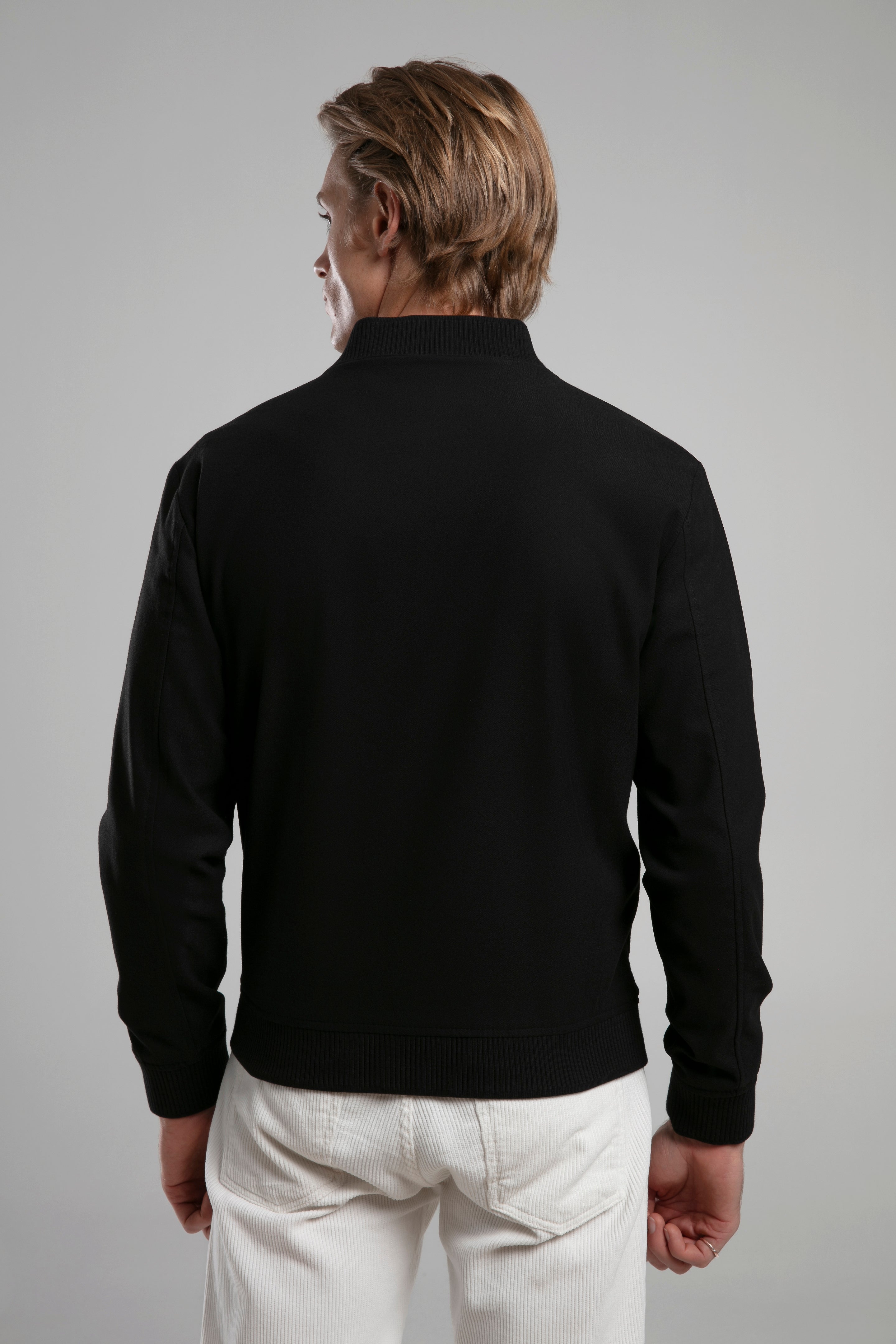 Dokulu Kumaş Bomber Ceket