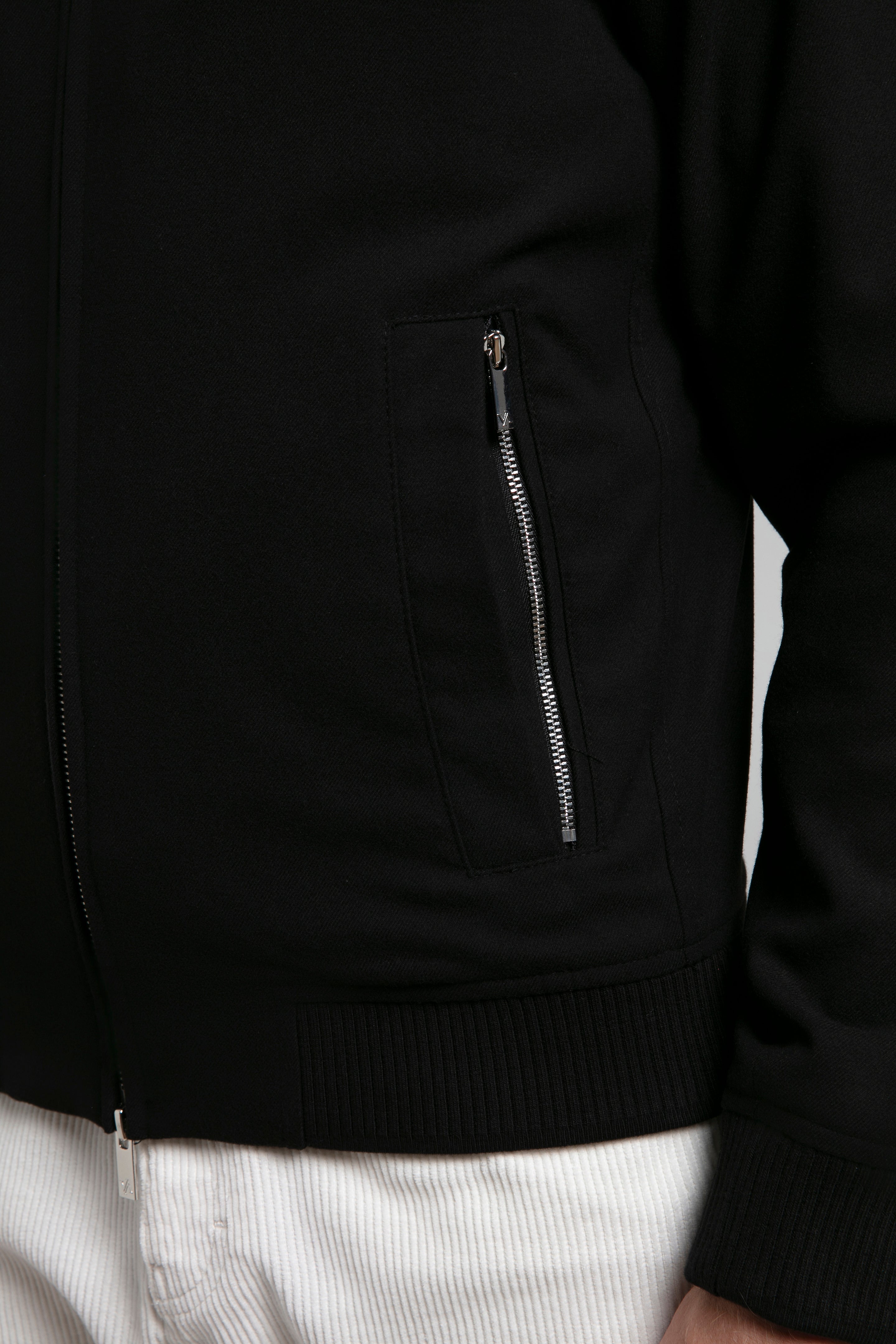 Dokulu Kumaş Bomber Ceket