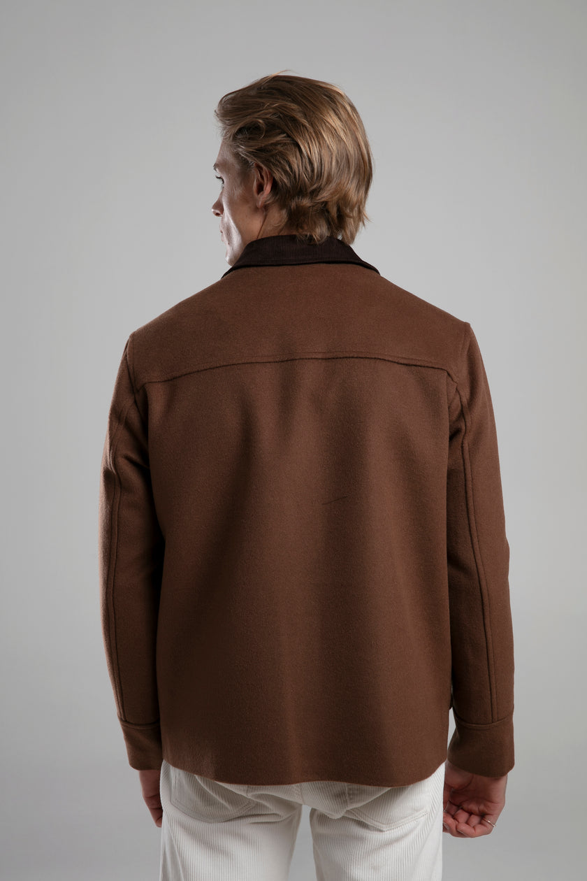 Kadife Yakalı Cep Detaylı Ceket